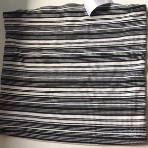 Strapless striped bandeau top